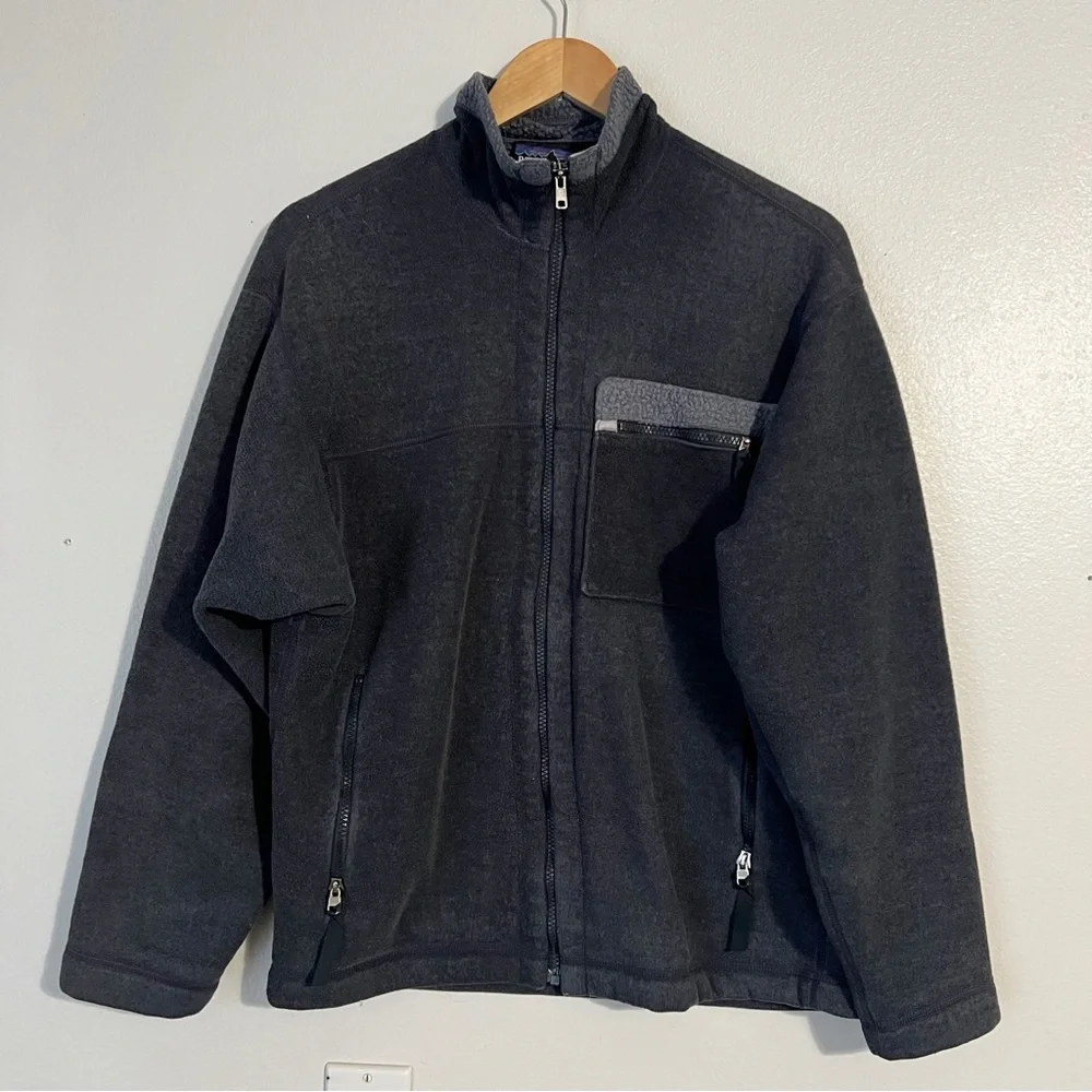 Patagonia Men's‎ Vintage Patagonia Full Zip Mid Pile Synchilla Fleece Size Small